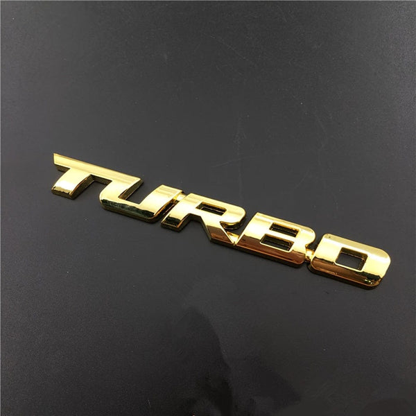 Planet Gates Golden Upgrade Your Car With A Premium 3D Metal Turbo Emblem - Zinc Alloy Decal Sticker For All Cars! Car Tailgate Badge Decoration Auto Accessories