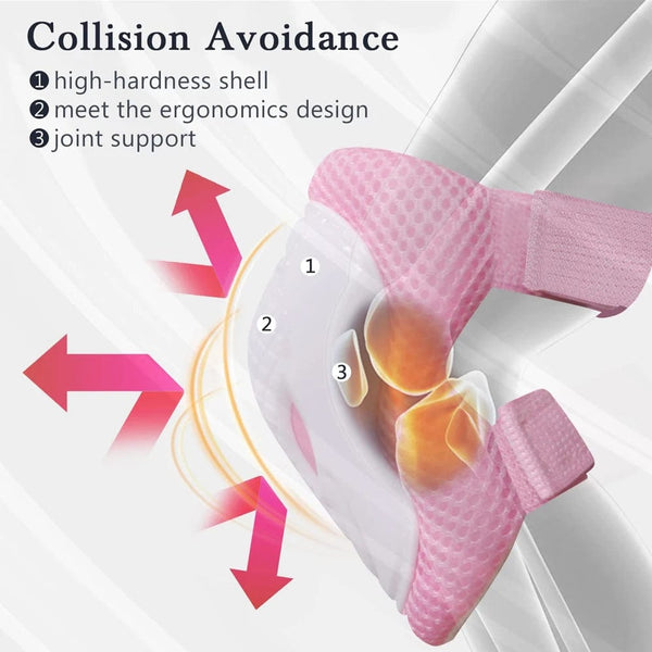 Planet Gates GOMOREON Kids/Youth Protective Gear Set, Kids Knee Pads and Elbow Pads Wrist Guard Protector for Scooter, Skateboard, Bicycle