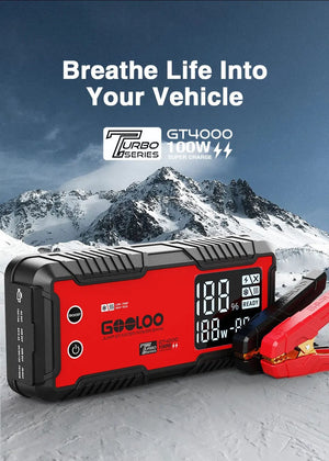 Planet Gates GOOLOO 12V Car Jump Starter 4000A Car Battery Starter 24000mAh Portable Power Bank Booster Auto Starting Device Emergency Start