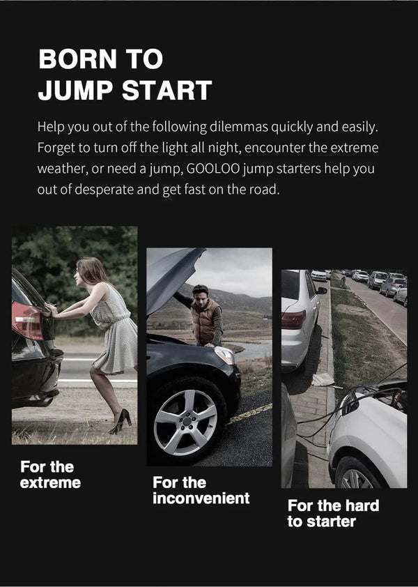 Planet Gates GOOLOO 12V Car Jump Starter 4000A Car Battery Starter 24000mAh Portable Power Bank Booster Auto Starting Device Emergency Start