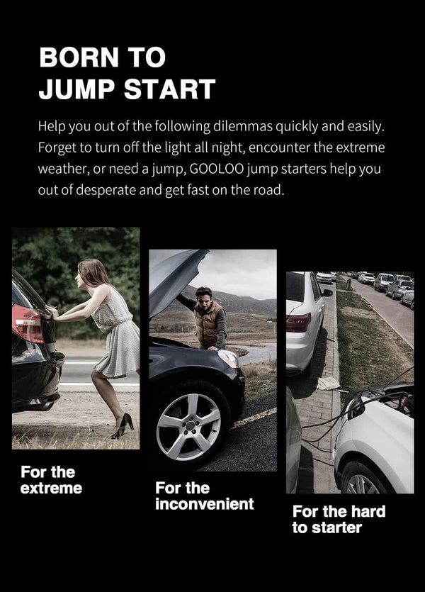 Planet Gates GOOLOO 4000A Start Power Bank 26800mAh Jump Starter Car Booster External Battery 12V Starting Device for Petrol Diesel Powerbank