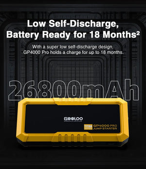 Planet Gates GOOLOO 4000A Start Power Bank 26800mAh Jump Starter Car Booster External Battery 12V Starting Device for Petrol Diesel Powerbank