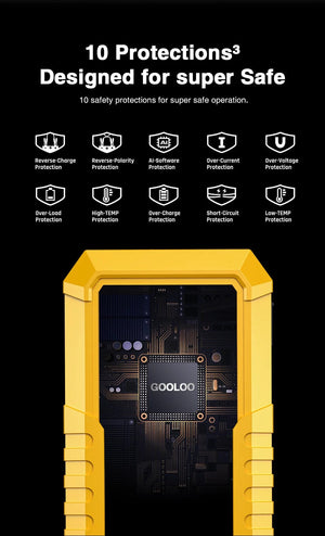Planet Gates GOOLOO 4000A Start Power Bank 26800mAh Jump Starter Car Booster External Battery 12V Starting Device for Petrol Diesel Powerbank