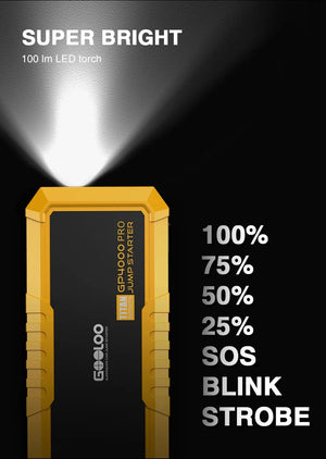 Planet Gates GOOLOO 4000A Start Power Bank 26800mAh Jump Starter Car Booster External Battery 12V Starting Device for Petrol Diesel Powerbank