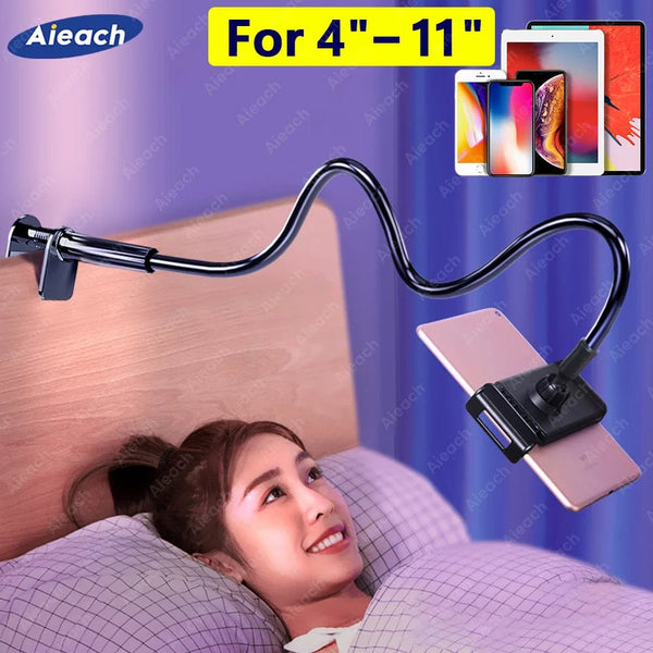 Planet Gates Gooseneck Tablet Mount Holder For Bed Desk Phone Holder Flexible Long Arm Clamp Tablet Stand For iPad Samsung Xiaomi 4.7-11 inch