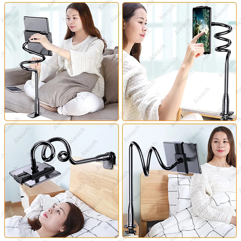 Planet Gates Gooseneck Tablet Mount Holder For Bed Desk Phone Holder Flexible Long Arm Clamp Tablet Stand For iPad Samsung Xiaomi 4.7-11 inch