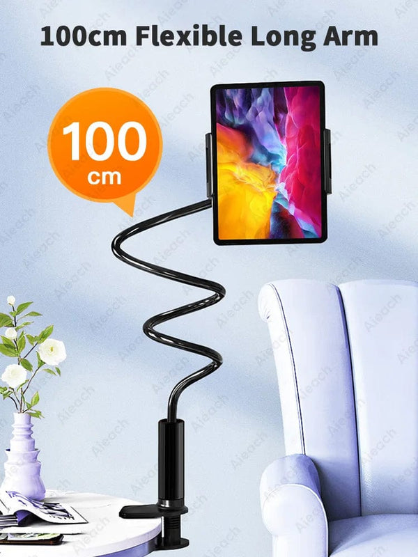 Planet Gates Gooseneck Tablet Mount Holder For Bed Desk Phone Holder Flexible Long Arm Clamp Tablet Stand For iPad Samsung Xiaomi 4.7-11 inch