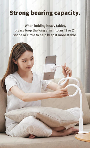 Planet Gates Gooseneck Tablet Mount Holder For Bed Desk Phone Holder Flexible Long Arm Clamp Tablet Stand For iPad Samsung Xiaomi 4.7-11 inch