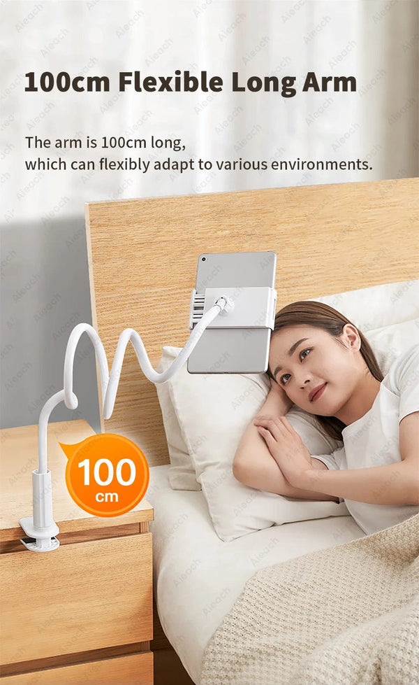 Planet Gates Gooseneck Tablet Mount Holder For Bed Desk Phone Holder Flexible Long Arm Clamp Tablet Stand For iPad Samsung Xiaomi 4.7-11 inch