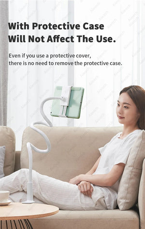 Planet Gates Gooseneck Tablet Mount Holder For Bed Desk Phone Holder Flexible Long Arm Clamp Tablet Stand For iPad Samsung Xiaomi 4.7-11 inch