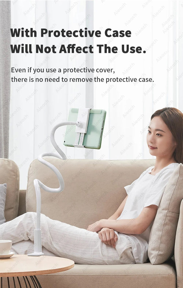 Planet Gates Gooseneck Tablet Mount Holder For Bed Desk Phone Holder Flexible Long Arm Clamp Tablet Stand For iPad Samsung Xiaomi 4.7-11 inch