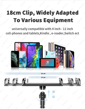 Planet Gates Gooseneck Tablet Mount Holder For Bed Desk Phone Holder Flexible Long Arm Clamp Tablet Stand For iPad Samsung Xiaomi 4.7-11 inch