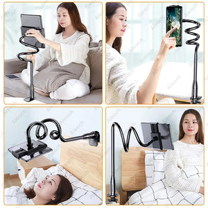 Planet Gates Gooseneck Tablet Stand Holder For Bed Desk Phone Holder Flexible Long Arm Clamp Tablet Mount For iPad Samsung Xiaomi 4.7-11 inch
