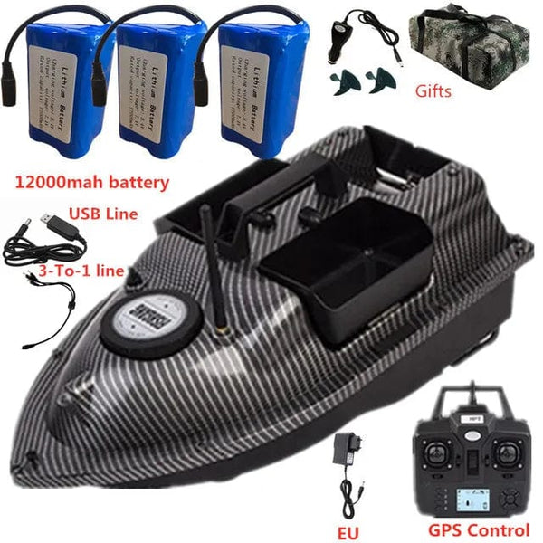 Planet Gates GPS Dual Position Fixed Speed Cruise RC Fishing Bait Boat 2KG 500M Dual Motor 3-Hopper 16 Point Nesting Boat Fish Finder VS V18