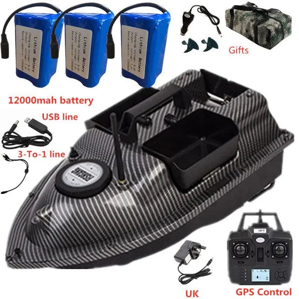 Planet Gates GPS Dual Position Fixed Speed Cruise RC Fishing Bait Boat 2KG 500M Dual Motor 3-Hopper 16 Point Nesting Boat Fish Finder VS V18