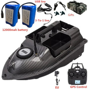 Planet Gates GPS Dual Position Fixed Speed Cruise RC Fishing Bait Boat 2KG 500M Dual Motor 3-Hopper 16 Point Nesting Boat Fish Finder VS V18