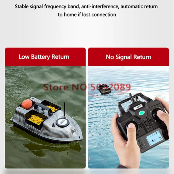 Planet Gates GPS Dual Position Fixed Speed Cruise RC Fishing Bait Boat 2KG 500M Dual Motor 3-Hopper 16 Point Nesting Boat Fish Finder VS V18