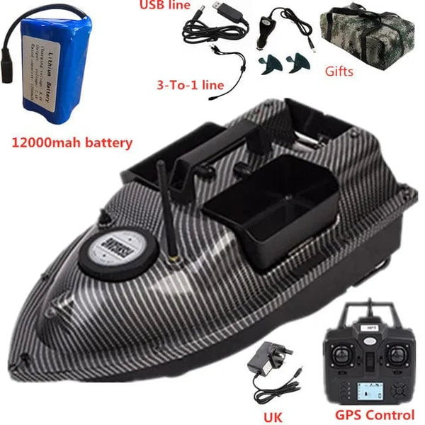 Planet Gates GPS Dual Position Fixed Speed Cruise RC Fishing Bait Boat 2KG 500M Dual Motor 3-Hopper 16 Point Nesting Boat Fish Finder VS V18