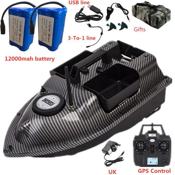 Planet Gates GPS Dual Position Fixed Speed Cruise RC Fishing Bait Boat 2KG 500M Dual Motor 3-Hopper 16 Point Nesting Boat Fish Finder VS V18