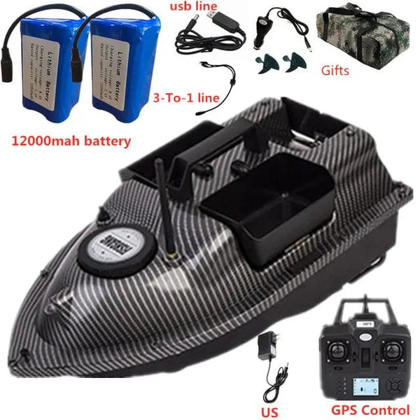 Planet Gates GPS Dual Position Fixed Speed Cruise RC Fishing Bait Boat 2KG 500M Dual Motor 3-Hopper 16 Point Nesting Boat Fish Finder VS V18