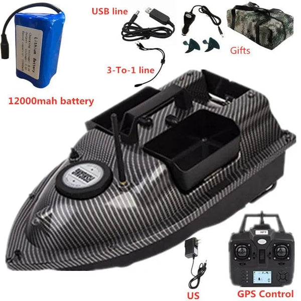Planet Gates GPS Dual Position Fixed Speed Cruise RC Fishing Bait Boat 2KG 500M Dual Motor 3-Hopper 16 Point Nesting Boat Fish Finder VS V18