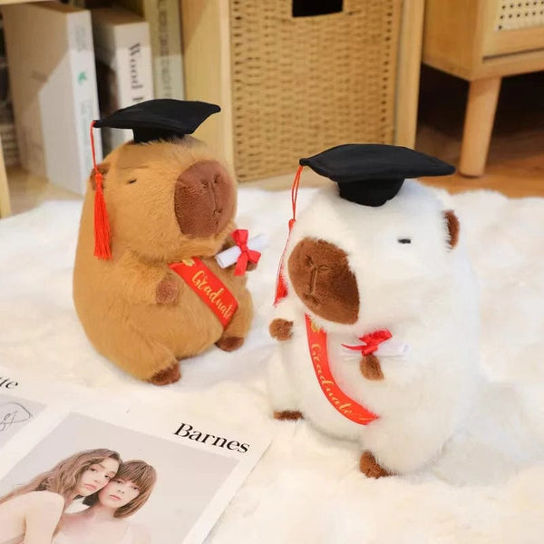 Planet Gates Graduate Plush Dolls Doctor Capybara Owl Bear Plush Toy Cute Stuffed Animal Toy Doll Soft Cartoon Pillow Graduation Gift