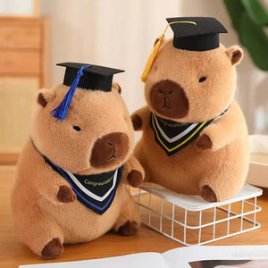 Planet Gates Graduate Plush Dolls Doctor Capybara Owl Bear Plush Toy Cute Stuffed Animal Toy Doll Soft Cartoon Pillow Graduation Gift
