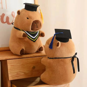 Planet Gates Graduate Plush Dolls Doctor Capybara Owl Bear Plush Toy Cute Stuffed Animal Toy Doll Soft Cartoon Pillow Graduation Gift