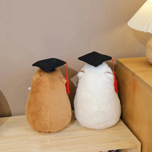 Planet Gates Graduate Plush Dolls Doctor Capybara Owl Bear Plush Toy Cute Stuffed Animal Toy Doll Soft Cartoon Pillow Graduation Gift