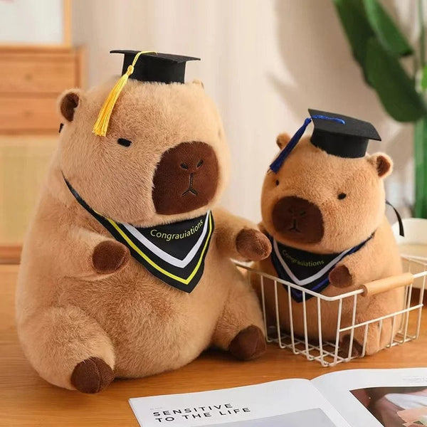 Planet Gates Graduate Plush Dolls Doctor Capybara Owl Bear Plush Toy Cute Stuffed Animal Toy Doll Soft Cartoon Pillow Graduation Gift