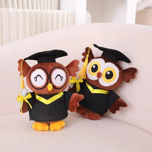Planet Gates Graduate Plush Dolls Doctor Capybara Owl Bear Plush Toy Cute Stuffed Animal Toy Doll Soft Cartoon Pillow Graduation Gift