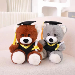 Planet Gates Graduate Plush Dolls Doctor Capybara Owl Bear Plush Toy Cute Stuffed Animal Toy Doll Soft Cartoon Pillow Graduation Gift