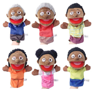 Planet Gates grandpa Family Soft Stuffed Toy Doll Dad Mum Brother Sister Cospaly Plush Doll Educational Baby Toys Kawaii Hand Finger Puppet