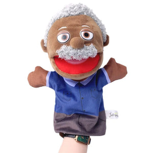 Planet Gates grandpa Family Soft Stuffed Toy Doll Dad Mum Brother Sister Cospaly Plush Doll Educational Baby Toys Kawaii Hand Finger Puppet