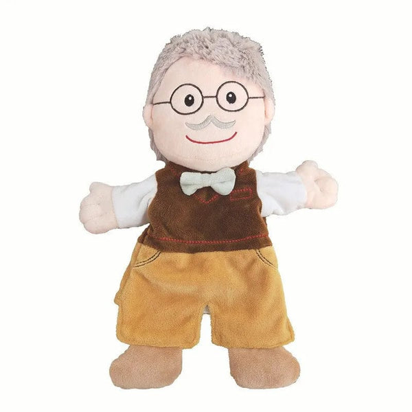 Planet Gates grandpa Family Soft Stuffed Toy Doll Dad Mum Brother Sister Cospaly Plush Doll Educational Baby Toys Kawaii Hand Finger Puppet