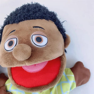 Planet Gates grandpa Family Soft Stuffed Toy Doll Dad Mum Brother Sister Cospaly Plush Doll Educational Baby Toys Kawaii Hand Finger Puppet