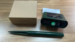 Planet Gates Grass Green 1pc, Outdoor Solar Ultrasonic Insect Repellent For Rats, Raccoons, Skunks, Moles, Dogs, Cats, Pests, Birds, Snakes, Wild Animals, Dangerous Animals, Comes With Waterproof Motion Detector, Powerful Solar Powered.
