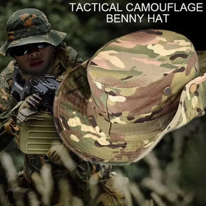 Planet Gates Grass green Outdoor Camouflage Fisherman Hat Tactical Training Expansion Breathable Military Training Camping Sunscreen Hat