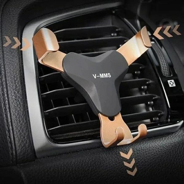 Planet Gates Gravity Car Holder Auto Air Vent Mount Clip Bracket Cell Holder No Magnetic GPS Mobile Phone Stand for IPhone 15 Xiaomi Samsung