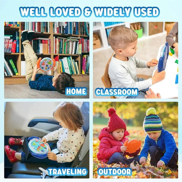 Planet Gates Gravity Maze Puzzle Games for Kids Cool Spaceship Maze Toy Gear Control with Two Steel Marbles Challenges Games Fine Motor Skill