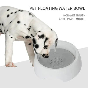 Planet Gates GRAY 1.5L Dog Drinking Water Bowls Floating Non-Wetting Mouth Cat Slow Anti-Overflow Portable Water Feeding Dispenser Large Capacity