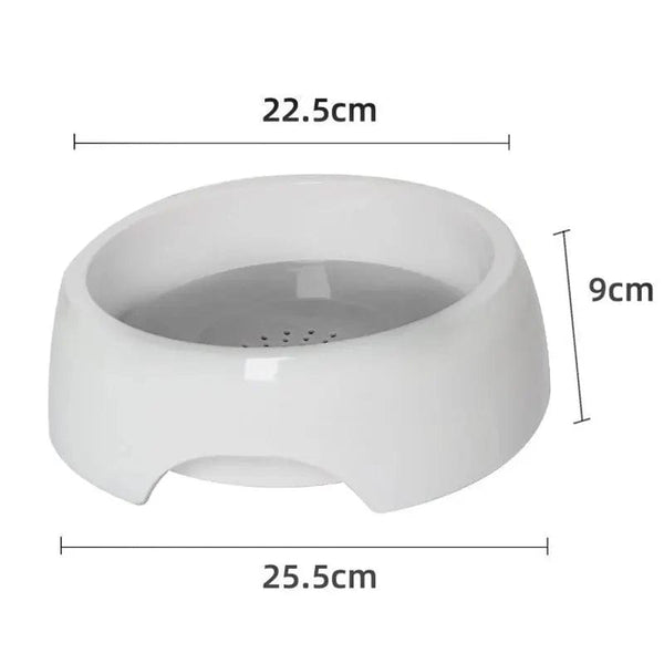 Planet Gates GRAY 1.5L Dog Drinking Water Bowls Floating Non-Wetting Mouth Cat Slow Anti-Overflow Portable Water Feeding Dispenser Large Capacity