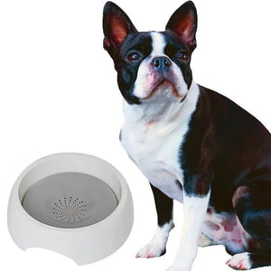 Planet Gates GRAY 1.5L Dog Drinking Water Bowls Floating Non-Wetting Mouth Cat Slow Anti-Overflow Portable Water Feeding Dispenser Large Capacity