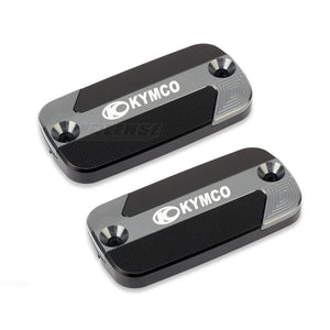 Planet Gates Gray-1 Pair For KYMCO DownTown 125 200 300i 350i XCITING 250 300 350 400 500 Motorcycles Front Brake Reservoir Fluid Tank Cover Oil Cup Cap