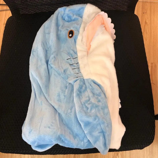 Planet Gates GRAY / 100cm 80/100/140cm Giant Shark skin Plush Toy Soft Plush Shark Skin Semi-finished Coat Fish Pillow Toys Dolll Gift for Kids Child