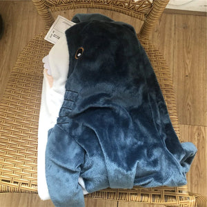Planet Gates GRAY / 100cm 80/100/140cm Giant Shark skin Plush Toy Soft Plush Shark Skin Semi-finished Coat Fish Pillow Toys Dolll Gift for Kids Child