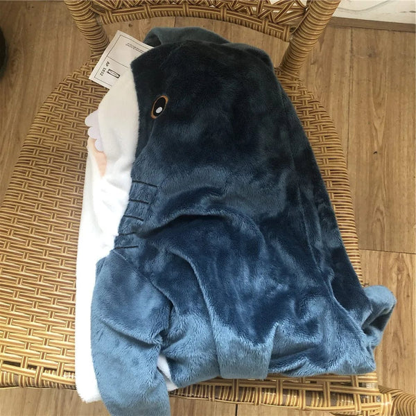 Planet Gates GRAY / 100cm 80/100/140cm Giant Shark skin Plush Toy Soft Plush Shark Skin Semi-finished Coat Fish Pillow Toys Dolll Gift for Kids Child