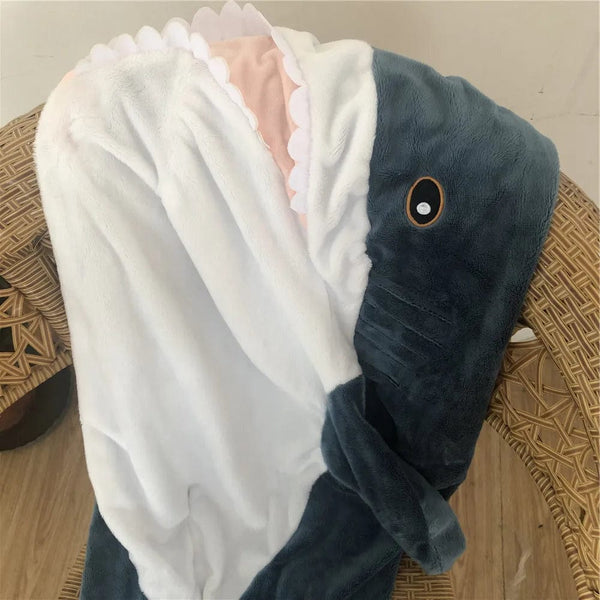 Planet Gates GRAY / 100cm 80/100/140cm Giant Shark skin Plush Toy Soft Plush Shark Skin Semi-finished Coat Fish Pillow Toys Dolll Gift for Kids Child