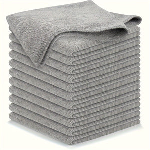 Planet Gates Gray / 16pcs-24.99X24.99cm Microfiber Car Towel Set Quick Dry Absorbent