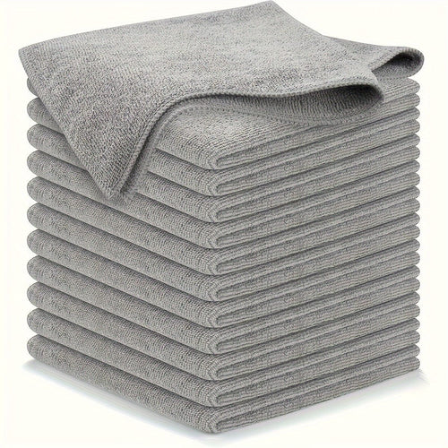 Planet Gates Gray / 16pcs-24.99X24.99cm Microfiber Car Towel Set Quick Dry Absorbent